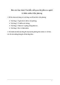 Giải Địa lí 6 Bài 30: Thực hành: Tìm hiểu mối quan hệ giữa con người và thiên nhiên ở địa phương | Kết nối tri thức