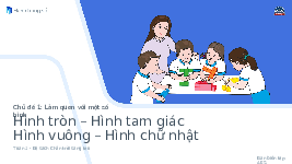 Giáo án điện tử Toán 1 Chương 1 Cánh diều: Hình vuông - Hình tròn - Hình tam giác - Hình chữ nhật