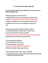 TOP câu hỏi trắc nghiệm Môn Kinh tế chính trị | Trường Đại học Bách khoa - Đại học Quốc gia Thành phố Hồ Chí Minh