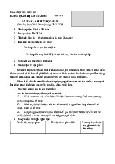 Đề cương chi tiết học phần 2019-2020 môn Hành vi tổ chức | Học viện Ngân hàng