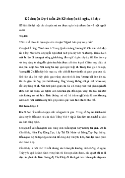 Kể lại một câu chuyện về người có tài | Tập làm văn 4