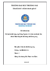 Mô hình chuỗi cung ứng Trung Nguyên và vai trò các thành viên chính. Hoạt động thu hồi trong chuỗi cung ứng | Bài thảo luận Quản trị chuỗi cung ứng