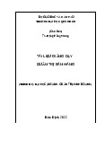 Giáo trình quản trị bán hàng - Quản Trị Kinh Doanh | Trường Đại học Quy Nhơn