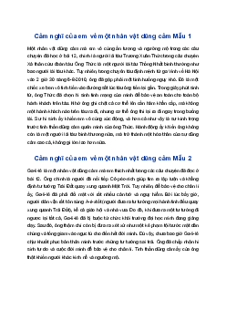 Viết đoạn văn nêu cảm nghĩ của em về một nhân vật dũng cảm | Tập làm văn 4