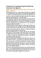 Thuyết minh về quảng trường Hồ Chí Minh tại thành phố Vinh Nghệ An