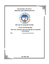 Làm tư sản dân quyền cách mạng và thổ địa cách mạng đi tới xã hội cộng sản | Bài tập lớn môn Tư tưởng Hồ Chí Minh