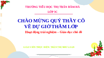 Giáo án điện tử Hoạt động trải nghiệm 3 Cánh diều: Giúp đỡ người khuyết tật