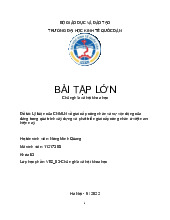 Lý luận của CNMLN về giai cấp công nhân và sự vận dụng của đảng trong quá trình xây dựng và phát triển giai cấp công nhân ở việt nam hiện nay | Bài tập lớn môn Chủ nghĩa xã hội Neu