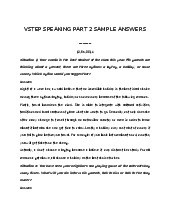 VSTEP speaking part 2 sample answers môn IELTS | Trường Đại học Hà Nội