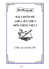 Bài Tập Ôn Hè Tiếng Việt 1 Lên 2 Theo Từng Đề