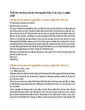 Viết thư cho bạn (hoặc cho người thân) ở xa hay, ý nghĩa nhất - Tiếng việt 4