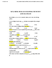 Bài tập idioms tiếng anh format đề thi thpt quốc gia môn anh môn English Studies| Trường Đại học Thăng Long