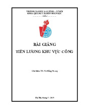 Bài giảng Tiền lương khu vực công môn Hệ thống thông tin quản lý | Trường Đại học Lao động - Xã hội