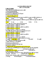 Bài 3 - Các loại ARN: Câu hỏi trắc nghiệm Sinh học phân tử | Đại học Y Dược Thành phố Hồ Chí Minh