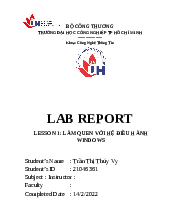 Làm quen với hệ điều hành Windows | Hệ thống máy tính | Trường Đại học Công nghiệp TP.HCM