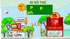 Giáo án điện tử Tiếng việt 1 bài 1 Chân trời sáng tạo : P, p, ph