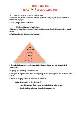 Final Review môn Principles of Management | Trường Đại học Quốc tế, Đại học Quốc gia Thành phố Hồ Chí Minh