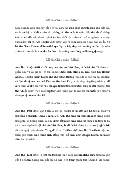 Mở bài Chiều xuân của Anh Thơ | Văn mẫu 11 Chân trời sáng tạo