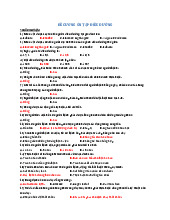 Đề Cương Ôn Tập môn Điều dưỡng | Học viện Quân Y