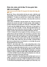 Phân tích nhân vật Vũ Như Tô trong bài Vĩnh biệt cửu trùng đài