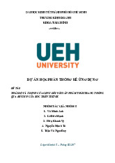 Báo cáo dự án Thái độ Gen Z đối với thời trang qua KOC môn Thống kê ứng dụng | Đại học Kinh tế Thành phố Hồ Chí Minh
