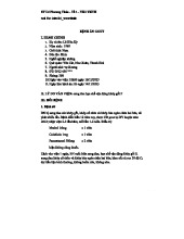 BỆNH ÁN GOUT - YK4 YKTH - Lê Hữu Kỳ, 54 tuổi, điều trị đợt cấp