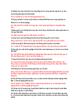 Đề cương môn quản trị học (có đáp án)