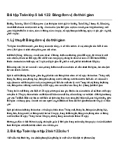 Bài tập Toán lớp 5 bài 122: Bảng đơn vị đo thời gian