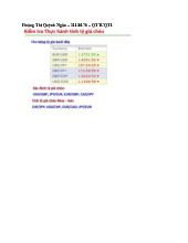 Bài tập Môn Tài chính quốc tế | Đại học Sư phạm Kỹ thuật Thành phố Hồ Chí Minh