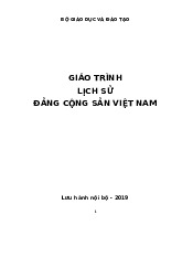 Giáo trình Lịch sử Đảng Cộng sản Việt Nam | Trường Đại học Khoa Học Xã Hội và Nhân Văn, Đại học Quốc gia Hà Nội