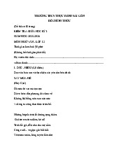 Đề thi giữa kì 1 môn Ngữ Văn 12 Trường Trung học Thực hành Sài Gòn năm học 2025 - 2026