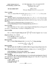 Đề chọn học sinh giỏi Toán THCS năm 2024 – 2025 sở GD&ĐT thành phố Huế