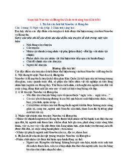 Soạn Ngữ văn 6 sách Chân trời sáng tạo (Tập 1) bài Non-bu và Heng-bu