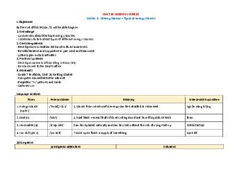 Giáo án Tiếng Anh 7 Unit 10: Energy Sources sách Global Success