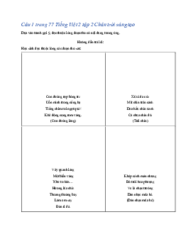 Giải SGK môn Tiếng việt 2 - Bài  Ôn tập 3 | Chân trời sáng tạo