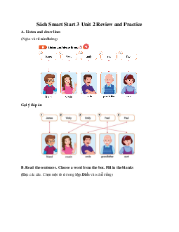 Sách Smart Start 3 Unit 2 Review and Practice