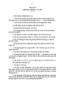 Phụ lục II chữ viết hoa | Thực hành văn bản tiếng Việt | Đại học Khoa học Xã hội và Nhân văn, Đại học Quốc gia Thành phố HCM