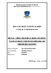 Phân tích hoạt động tín dụng ngân hàng TMCP quân đội MB | Báo cáo thực tập Quản trị kinh doanh