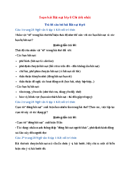 Soạn bài Bắt nạt Chi tiết nhất | Ngữ Văn 6 Kết nối tri thức