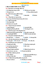 Đề Cương Ôn Tập Giữa HK 1 Địa Lí 10 Cánh Diều 2025-2026