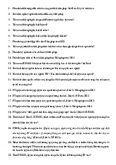 80 Câu Thi Vấn Đáp Môn Luật Hiến Pháp | Trường Đại học Luật Hà Nội