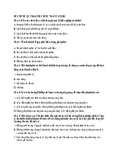 Đề thi kinh tế vĩ mô | Đại học Thương Mại