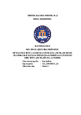 Phân tích và đánh giá cường độ cạnh tranh trong ngành bán lẻ Việt Nam thông qua mô hình các lực lượng điều tiết cạnh tranh của porter | Bài thảo luận quản trị chiến lược