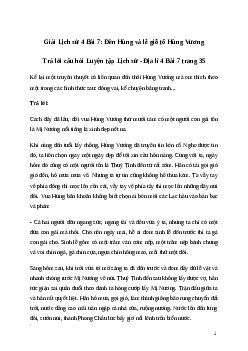 Giải Lịch sử Địa lí lớp 4 Bài 7: Đền Hùng và lễ giỗ tổ Hùng Vương | Kết nối tri thức
