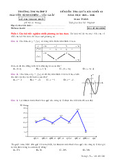 Đề giữa kì 1 Toán 12 năm 2025 – 2026 trường Nguyễn Bỉnh Khiêm – Hà Nội