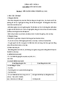 Giáo án Tiếng Việt lớp 4 Tuần 11 | Cánh Diều