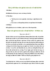 Viết đoạn văn ghi lại cảm xúc về một bài thơ |  Văn mẫu 6 Chân trời sáng tạo