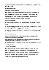 Chương 3: Hệ Thống Thông Tin & Nghiên Cứu Marketing Cơ Bản | Tài liệu marketing căn bản