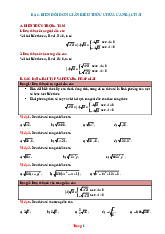 Phương Pháp Giải Toán 9 Biến Đổi Đơn Giản Biểu Thức Chứa Căn Bậc Hai