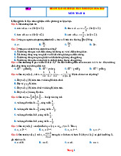 Bộ Đề Ôn Tập Cuối Học Kỳ 1 Toán 11 Năm Học 2025-2026